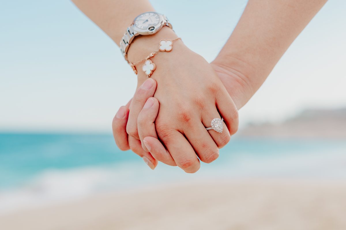 Surprise proposal photography in Los Cabos