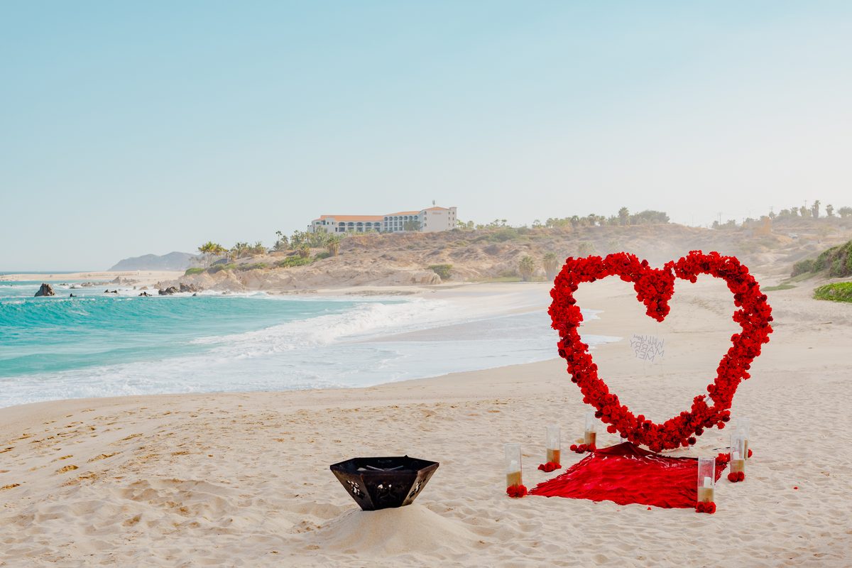 Surprise proposal photography in Los Cabos
