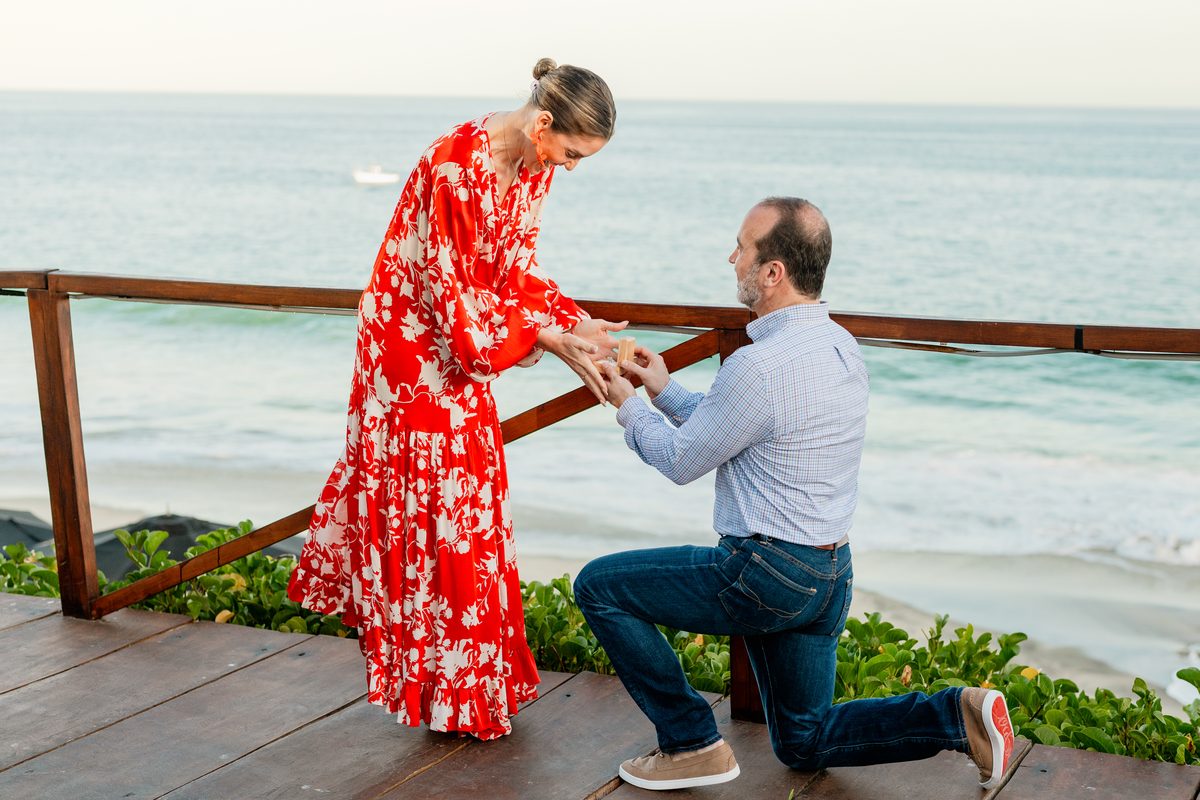 Surprise proposal photography in Los Cabos